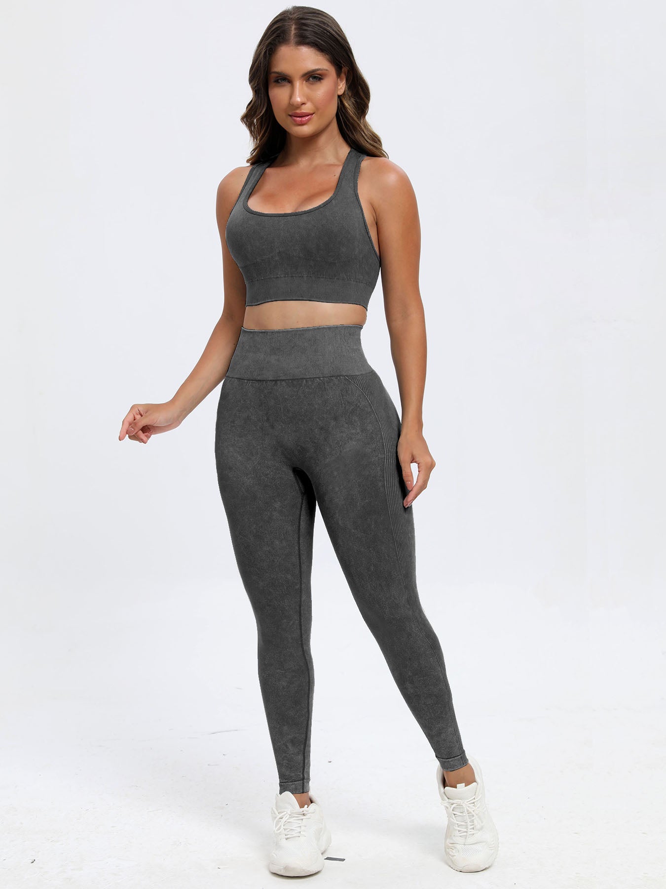 Scoop Neck Wide Strap Top and Pants Active Set