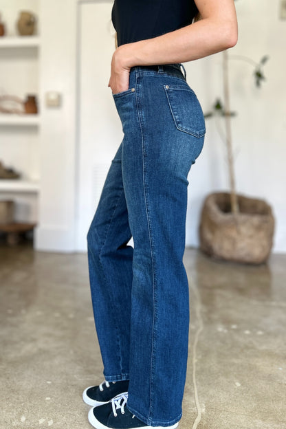 Judy Blue Full Size Tummy Control Straight Jeans